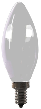 Feit Electric BPCTF40950CAFIL/2 LED Light Bulb, Decorative, 40 W Equivalent, Candelabra Lamp Base, Dimmable, Frosted